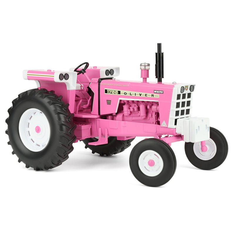 (B&D) 1/16 Pink Oliver 1755 Open Station Tractor with Wide Front by SpecCast- Damaged Item