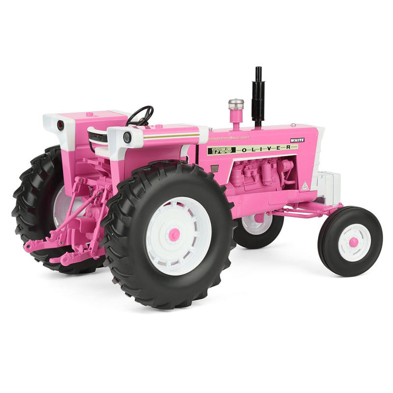 (B&D) 1/16 Pink Oliver 1755 Open Station Tractor with Wide Front by SpecCast- Damaged Item