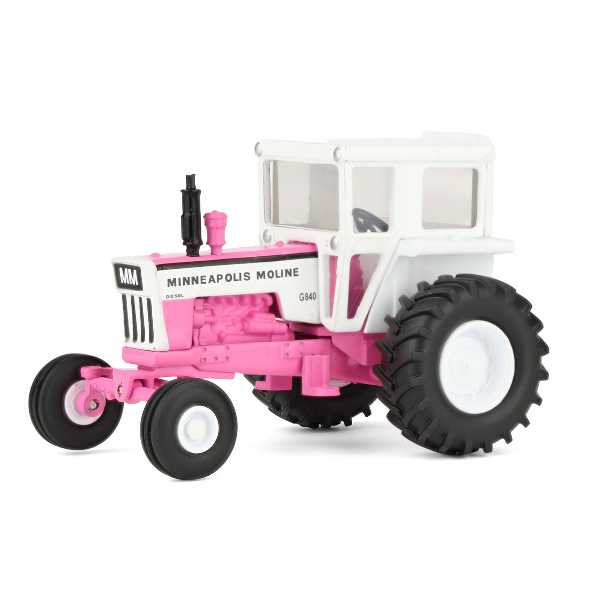 1/64 Pink Minneapolis Moline G840 Tractor with Wide Front & Cab by Spe ...