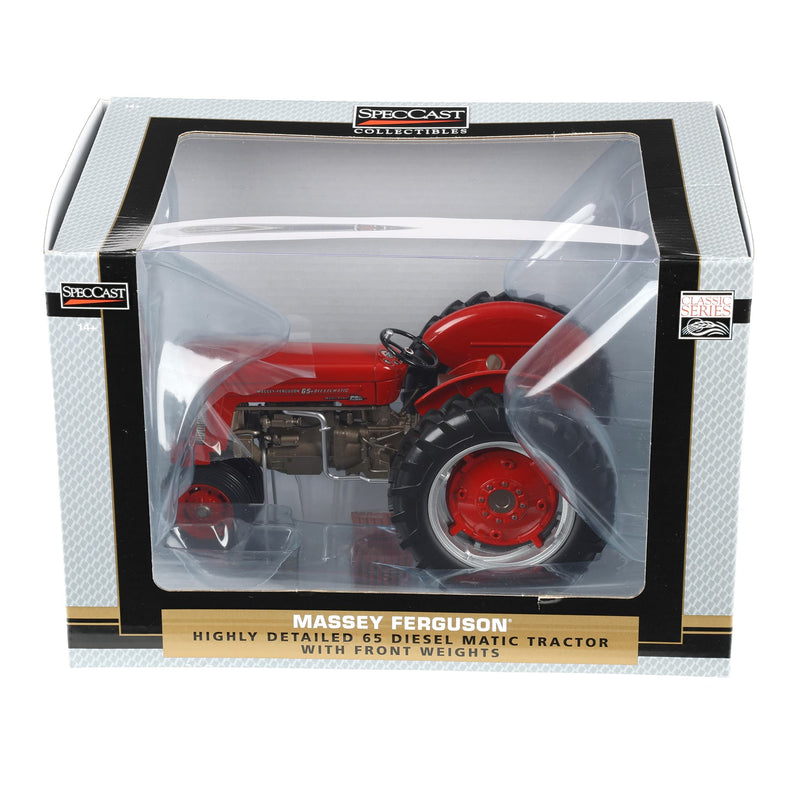 1/16 Massey Ferguson 65 DieselMatic Tractor with Narrow Front & Front Weights by SpecCast