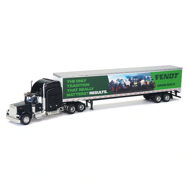 1/64 Peterbilt 379 Semi Truck with Box Trailer by SpecCast, Fendt "Grow Bold"