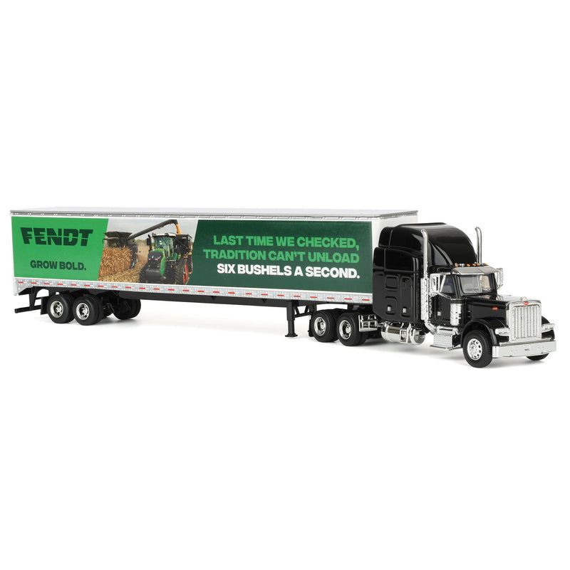 1/64 Peterbilt 379 Semi Truck with Box Trailer by SpecCast, Fendt "Grow Bold"