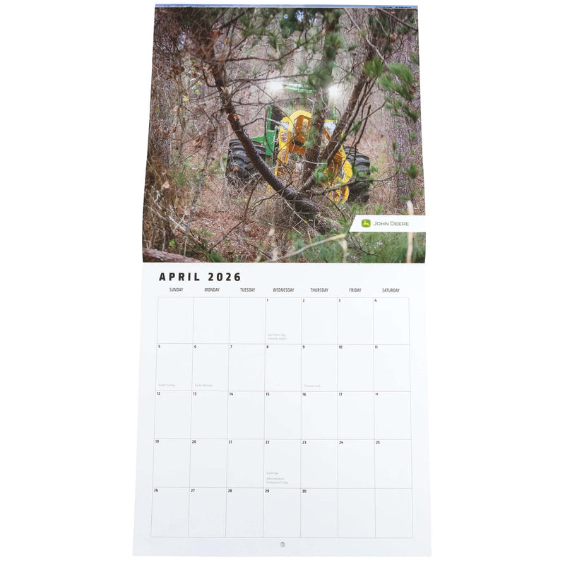 2026 John Deere 12in x 12in Wall Calendar