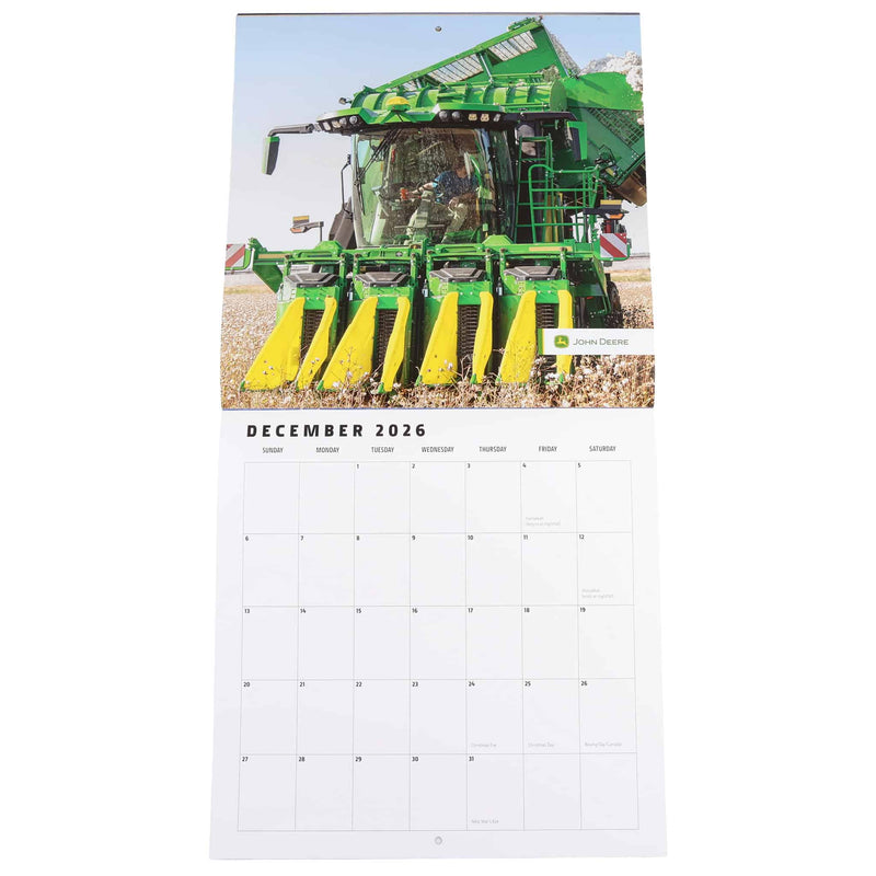 2026 John Deere 12in x 12in Wall Calendar