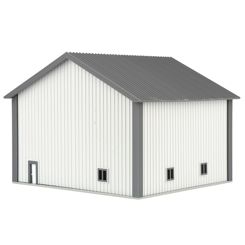 1/64 50 by 50 Shop Light Grey with Dark Door by Microville Toys