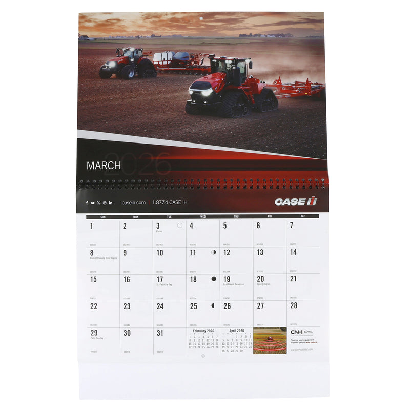 2026 Case IH 12 Month Wall Calendar, 13in x 11.5in