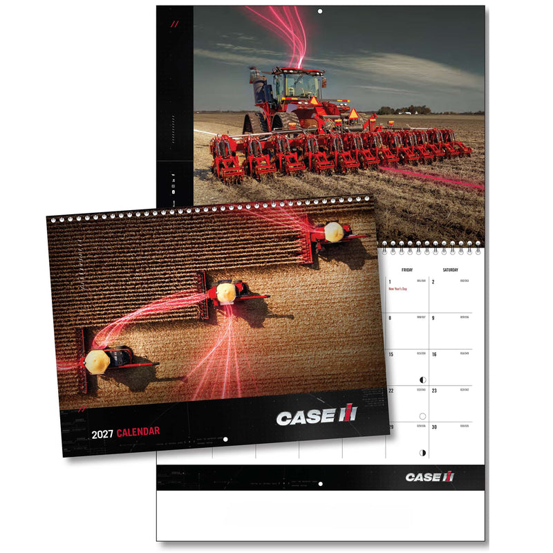 2027 Case IH 12 Month Wall Calendar, 13in x 11.5in