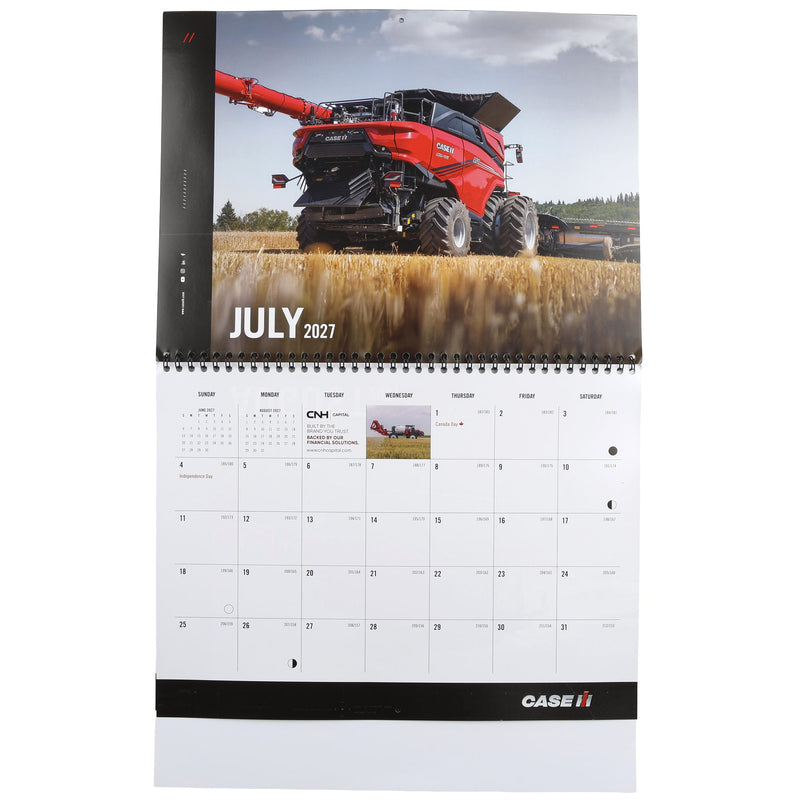 2027 Case IH 12 Month Wall Calendar, 13in x 11.5in