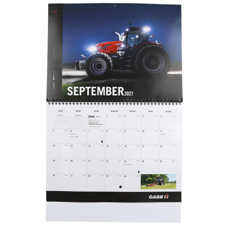 2027 Case IH 12 Month Wall Calendar, 13in x 11.5in
