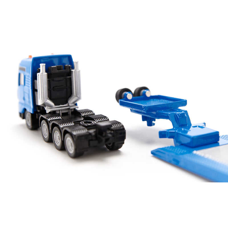 1/87 Liebherr 974 Excavator with MAN Truck & Lowboy Trailer by SIKU