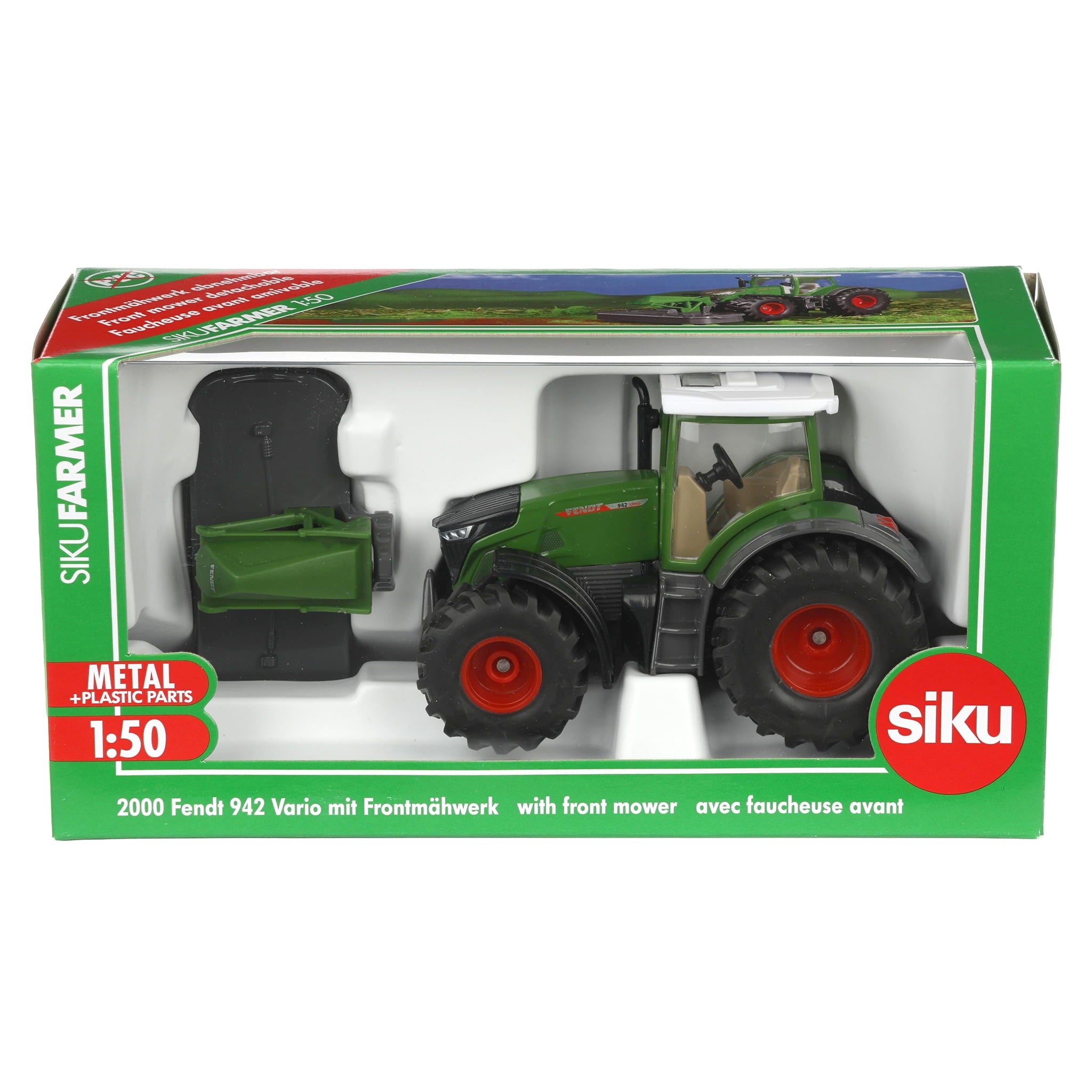 1/50 Fendt 942 Tractor with MFD & Front Mower by SIKU — Outback Toys