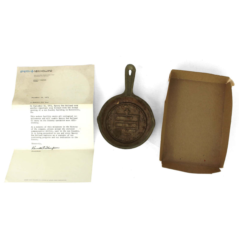 (B&D) 4.25 inch Sperry New Holland Commemorative Skillet - Damaged Item