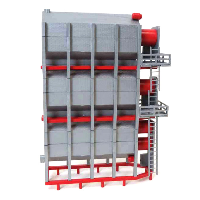 1/64 Red Stationary Triple Grain Dryer by Standi Toys, 3 High