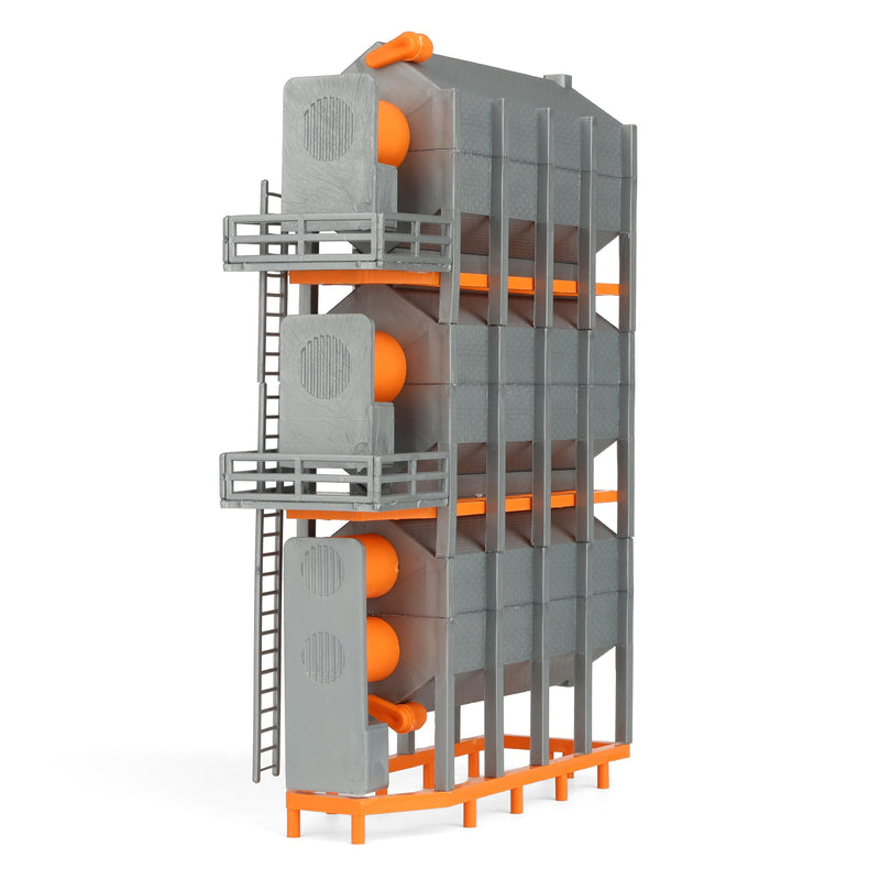 1/64 Orange Stationary Triple Grain Dryer by Standi Toys, 3 High