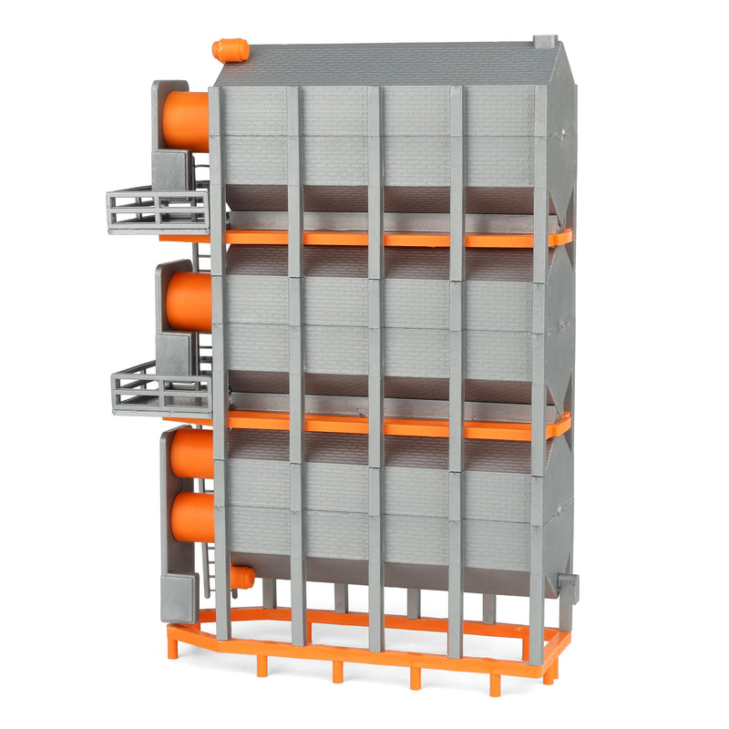1/64 Orange Stationary Triple Grain Dryer by Standi Toys, 3 High
