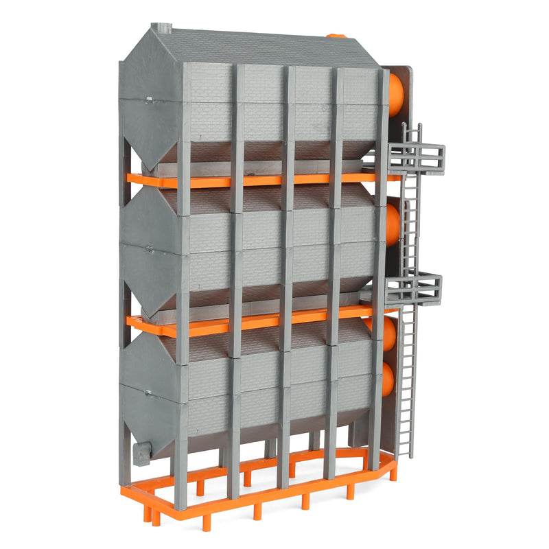 1/64 Orange Stationary Triple Grain Dryer by Standi Toys, 3 High