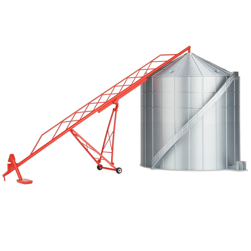 1/64 Red Plastic 115ft Grain Auger Farm Toy Accessory by Standi Toys