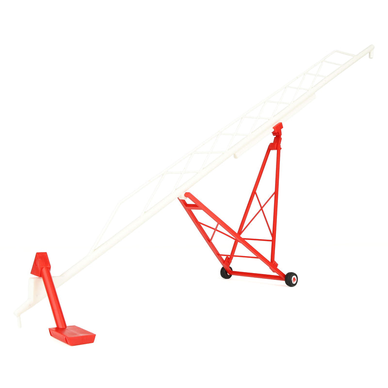 1/64 Red & White Plastic 115ft Grain Auger by Standi Toys