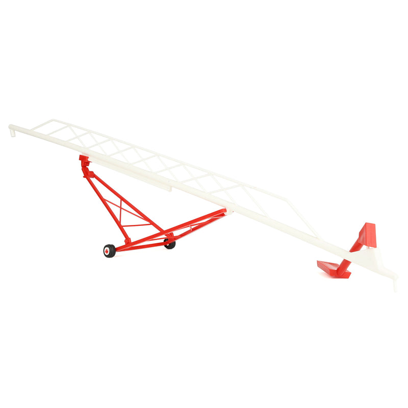 1/64 Red & White Plastic 115ft Grain Auger by Standi Toys