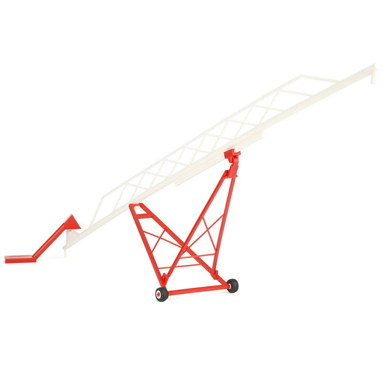 1/64 Red & White Plastic 115ft Grain Auger by Standi Toys
