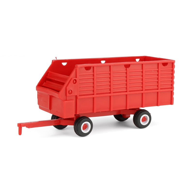 1/64 Red & White Single Axle Forage Wagon by Standi Toys