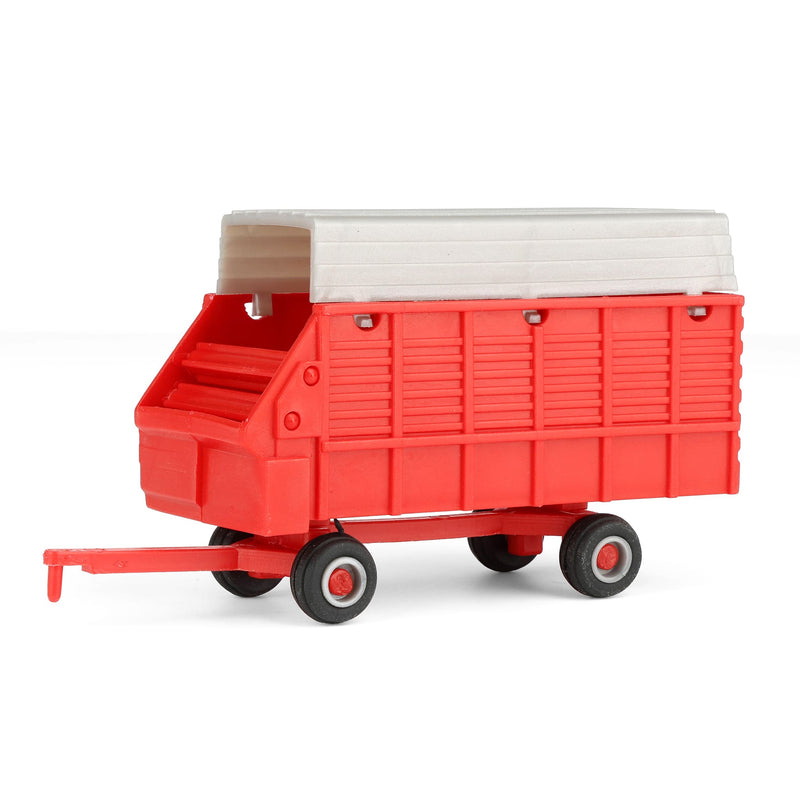 1/64 Red & Silver Forage Wagon, Single Axle By Standi Toys