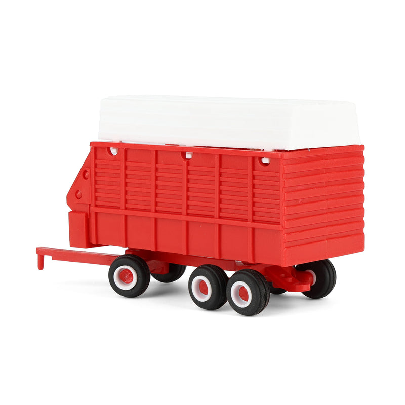1/64 Red & White Tandem Axle Forage Wagon by Standi Toys