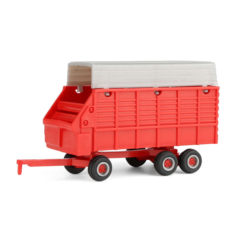 1/64 Red & Silver Tandem Axle Forage Wagon by Standi Toys