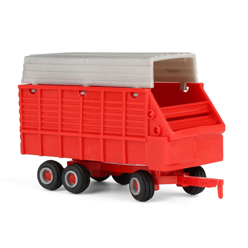 1/64 Red & Silver Tandem Axle Forage Wagon by Standi Toys