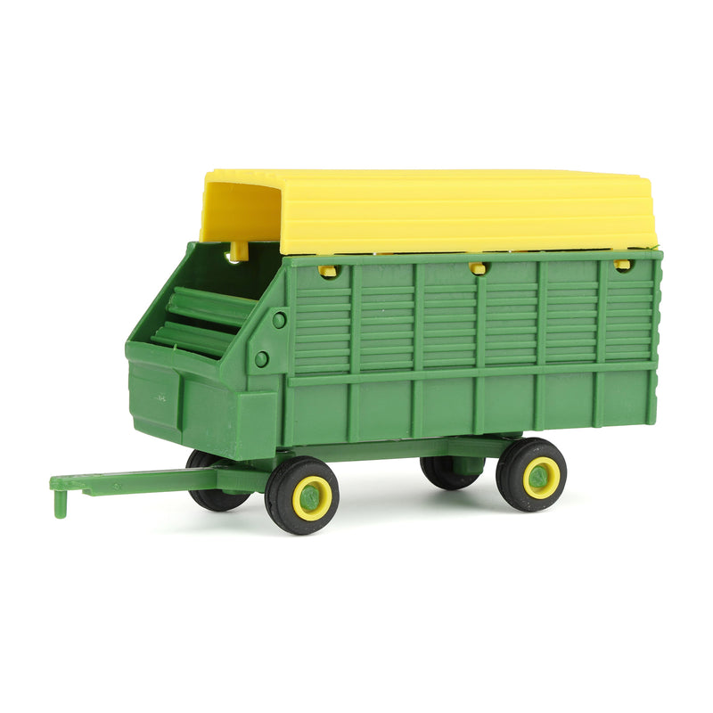 1/64 Green & Yellow Single Axle Forage Wagon by Standi Toys