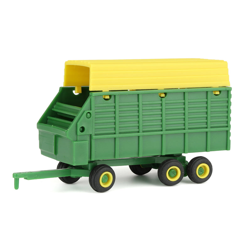 1/64 Green & Yellow Tandem-Axle Forage Wagon by Standi Toys