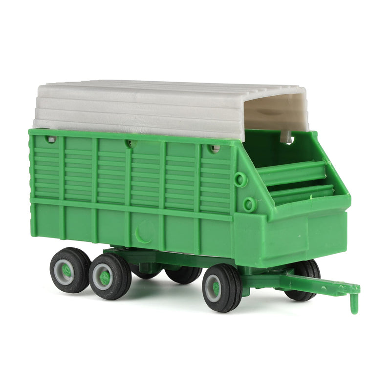 1/64 Green & Silver Tandem Axle Forage Wagon by Standi Toys