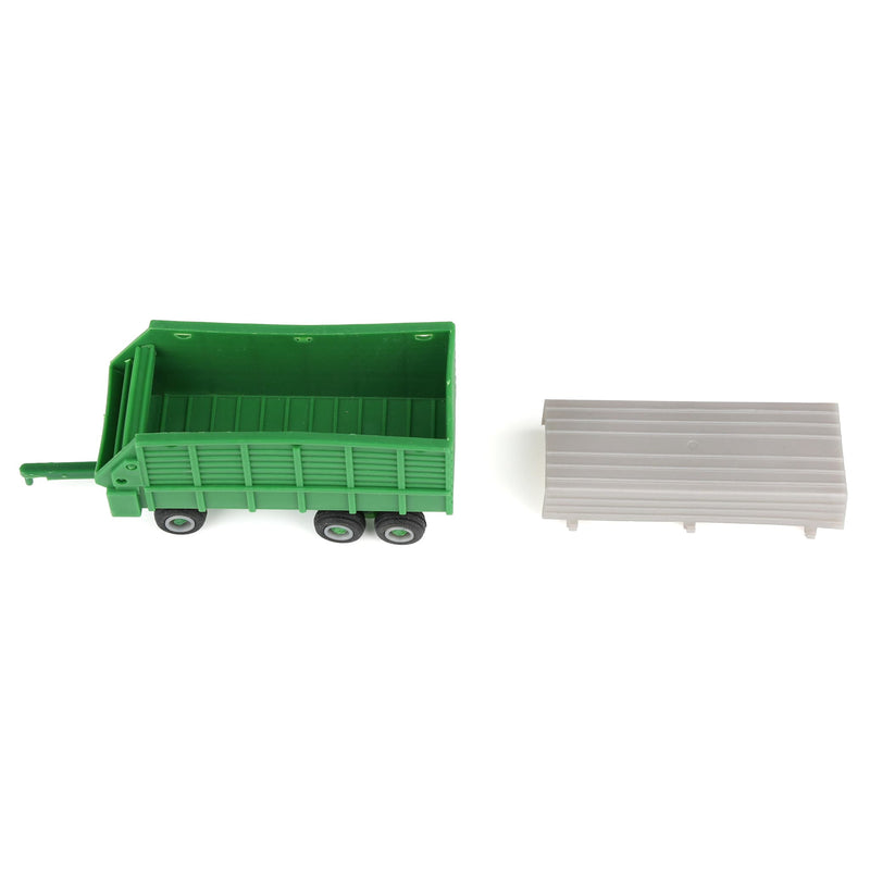 1/64 Green & Silver Tandem Axle Forage Wagon by Standi Toys