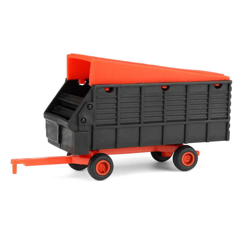 1/64 Orange & Black Single Axle Forage Wagon by Standi Toys