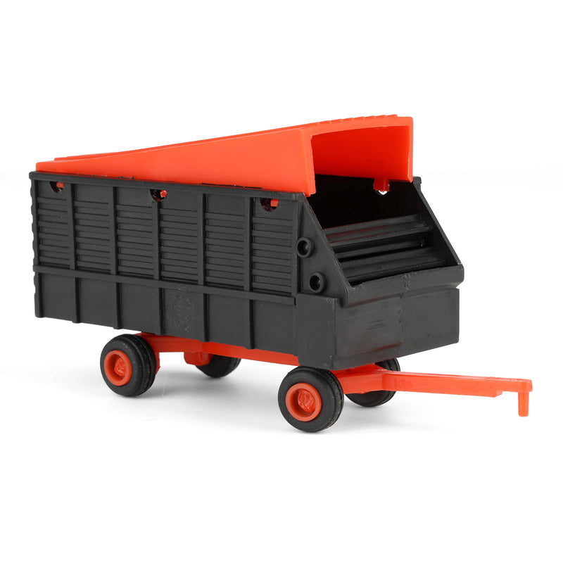 1/64 Orange & Black Single Axle Forage Wagon by Standi Toys