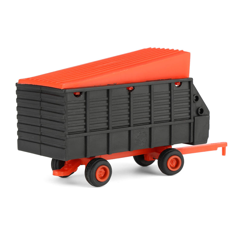 1/64 Orange & Black Single Axle Forage Wagon by Standi Toys