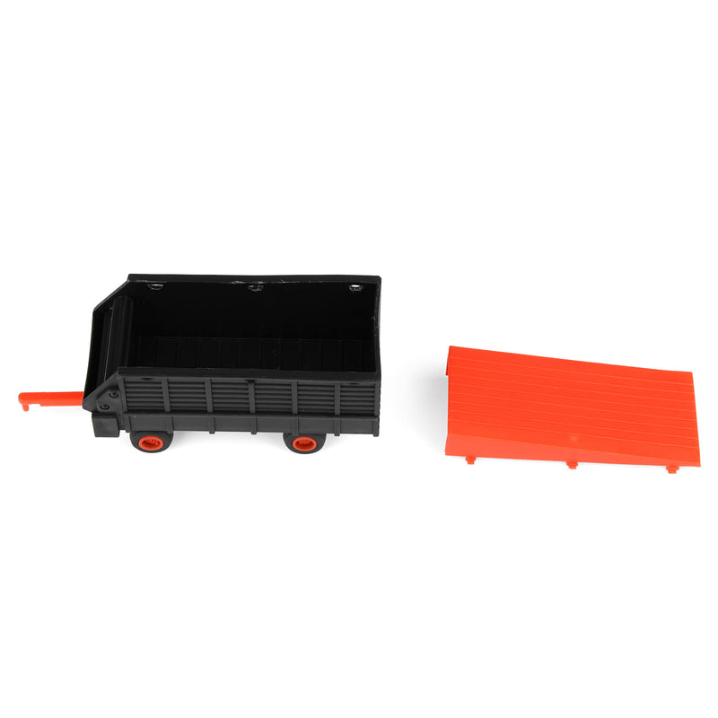 1/64 Orange & Black Single Axle Forage Wagon by Standi Toys
