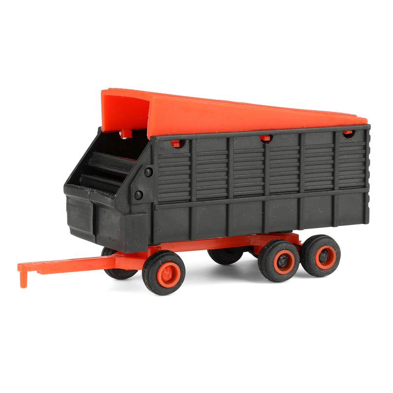 1/64 Orange & Black Tandem-Axle Forage Wagon by Standi Toys