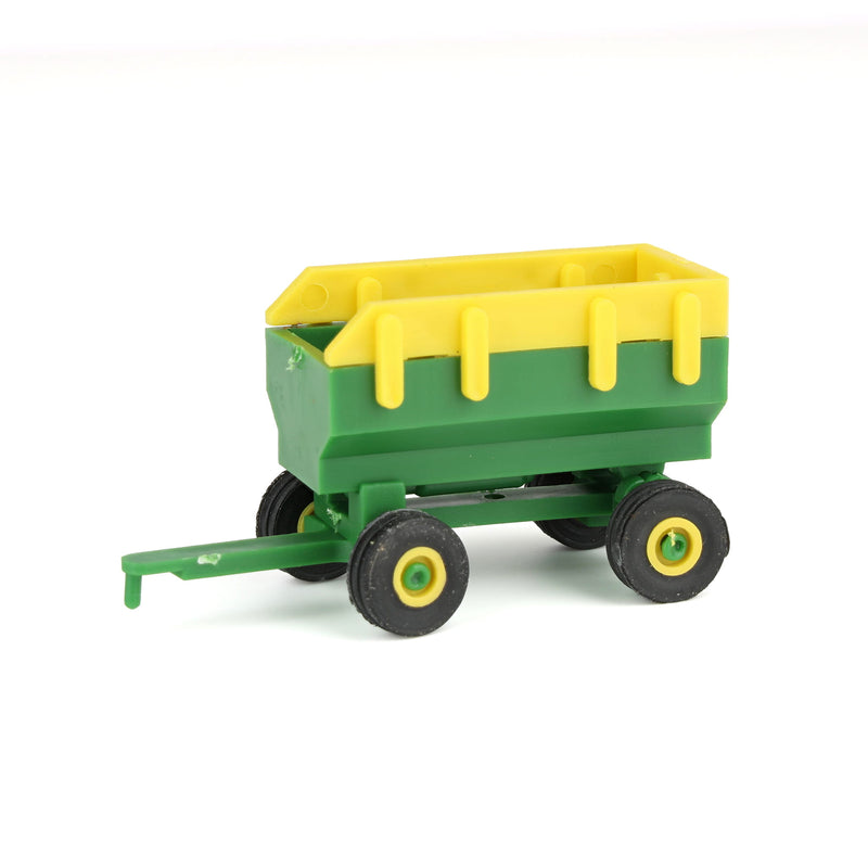 1/64 Green & Yellow Flarebox Wagon with Extensions Plastic Farm Toy Replica by Standi Toys
