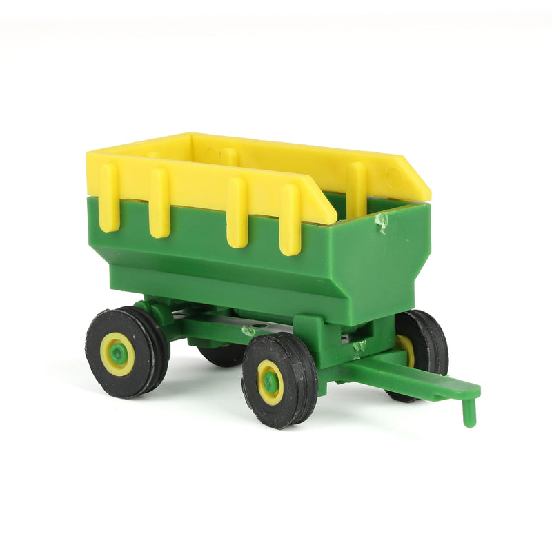 1/64 Green & Yellow Flarebox Wagon with Extensions Plastic Farm Toy Replica by Standi Toys