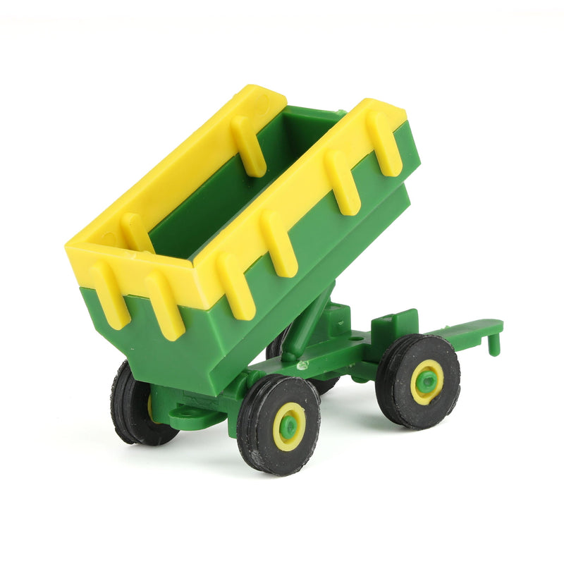 1/64 Green & Yellow Flarebox Wagon with Extensions Plastic Farm Toy Replica by Standi Toys