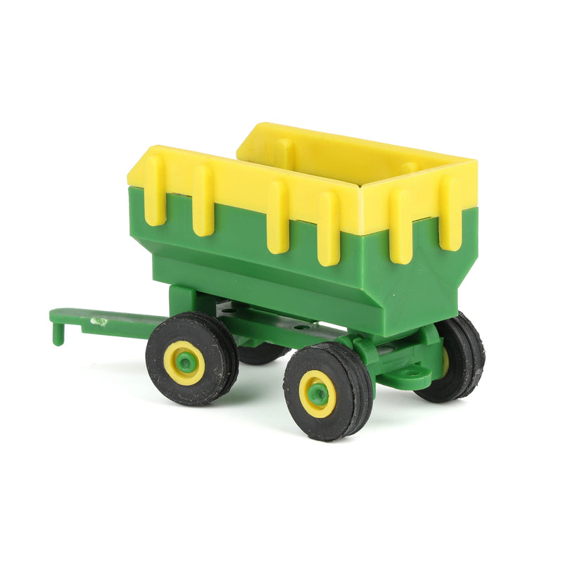 1/64 Green & Yellow Flarebox Wagon with Extensions Plastic Farm Toy Replica by Standi Toys