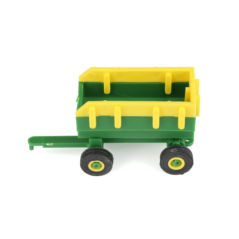1/64 Green & Yellow Flarebox Wagon with Extensions Plastic Farm Toy Replica by Standi Toys