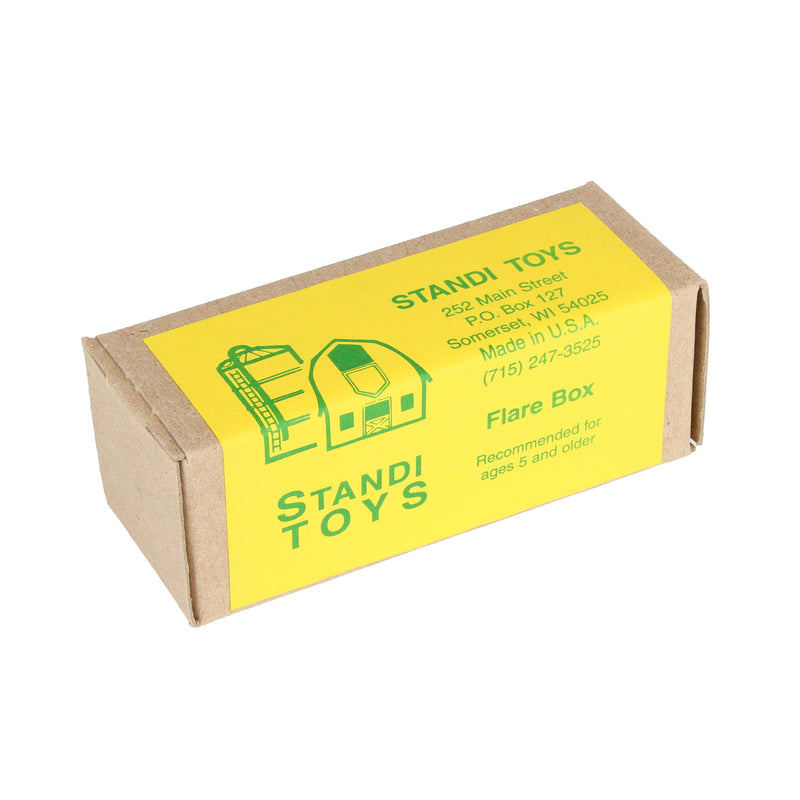 1/64 Green & Yellow Flarebox Wagon with Extensions Plastic Farm Toy Replica by Standi Toys