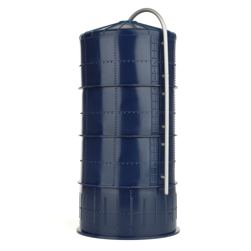 1/64 Plastic Blue Silo with Blue Top, 20ft x 40ft Farm Toy Replica by Standi Toys