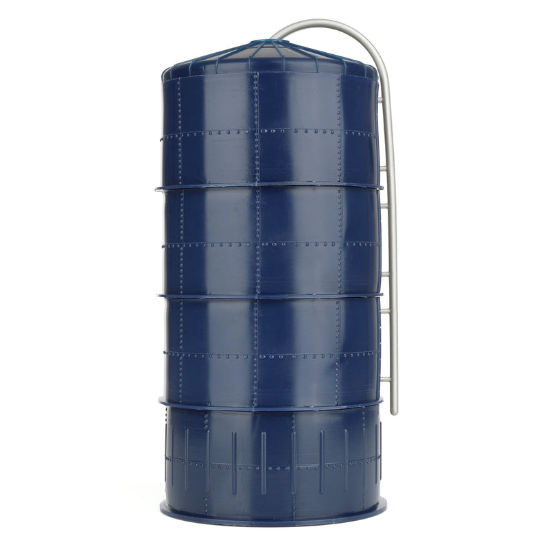 1/64 Plastic Blue Silo with Blue Top, 20ft x 40ft Farm Toy Replica by Standi Toys