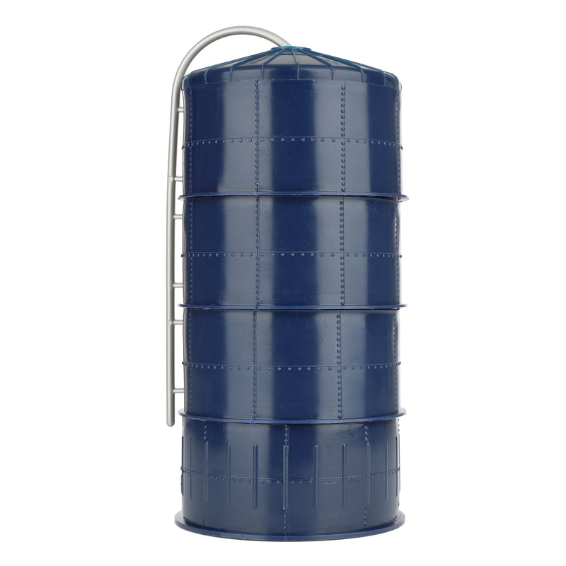 1/64 Plastic Blue Silo with Blue Top, 20ft x 40ft Farm Toy Replica by Standi Toys