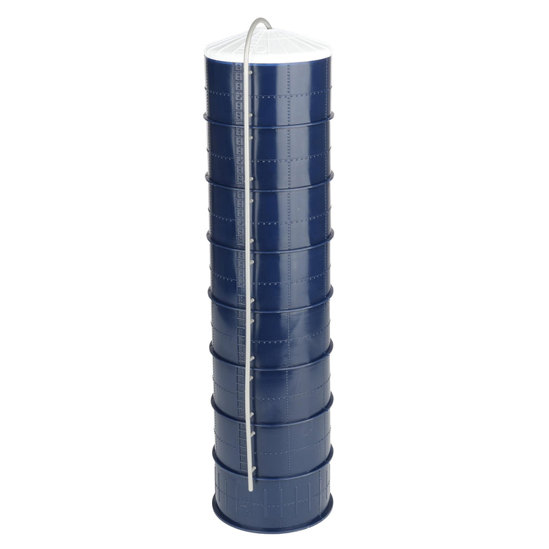 1/64 Plastic Blue Silo with Blower Pipe & White Top 20x80ft Replica by Standi Toys