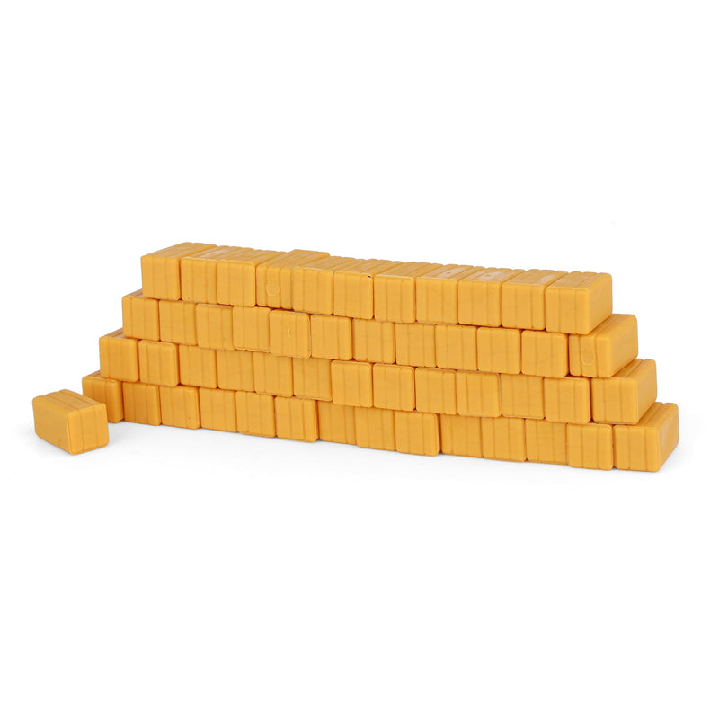 1/64 Plastic Yellow Straw Bales Farm Toy Accessory by Standi Toys, Approximately 50 Bales