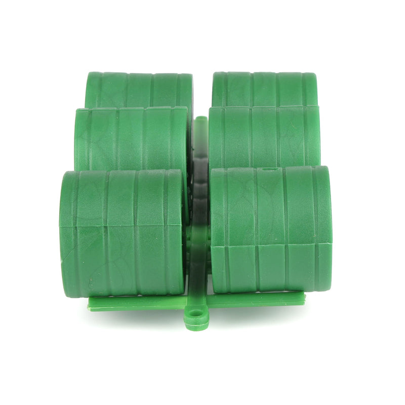1/64 Green Round Hay Bale Transport with 6 Bales Farm Toy Accessory by Standi Toys